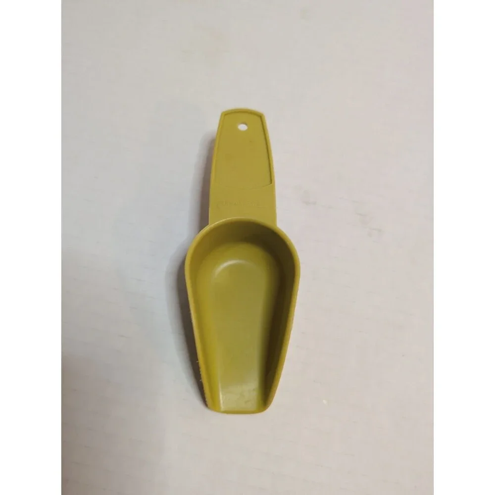 Tupperware Canister Scoop 878 Vintage Green Avocado Olive